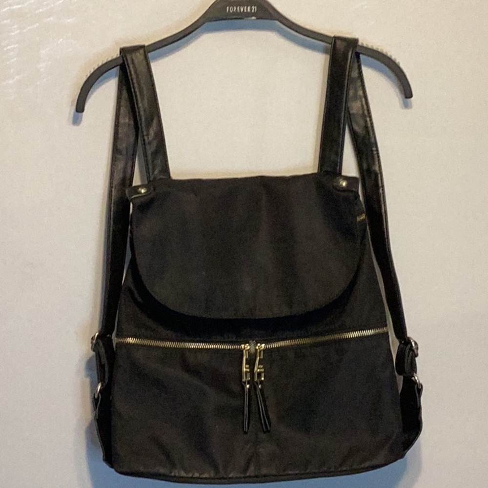 Steve Madden vinyl faux leather backpack